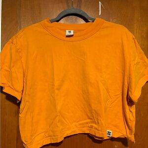 Lucy and Yak | Cropped Tee - Yellow | Large